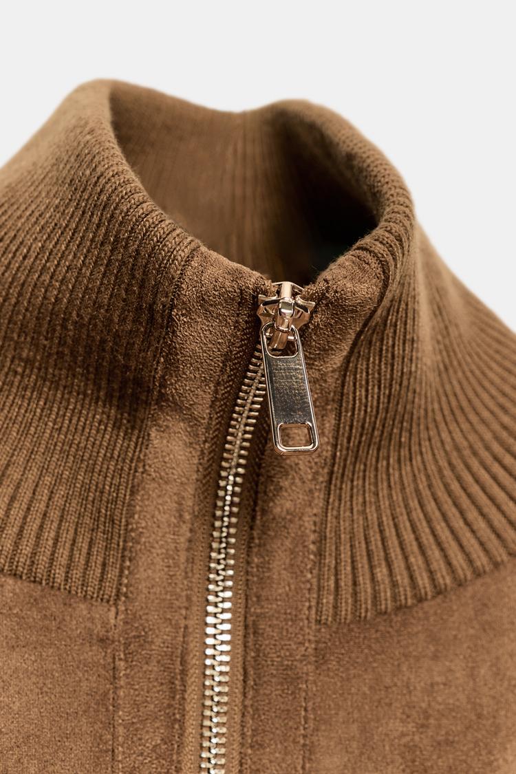 Mae Suede Bomber Jacket