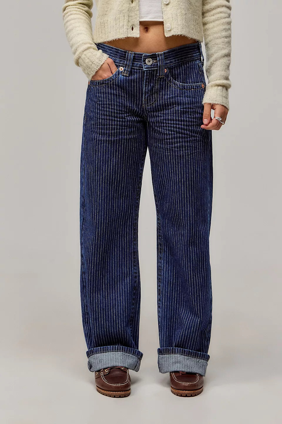 Elowen Pinstripe Jeans — product photo 4