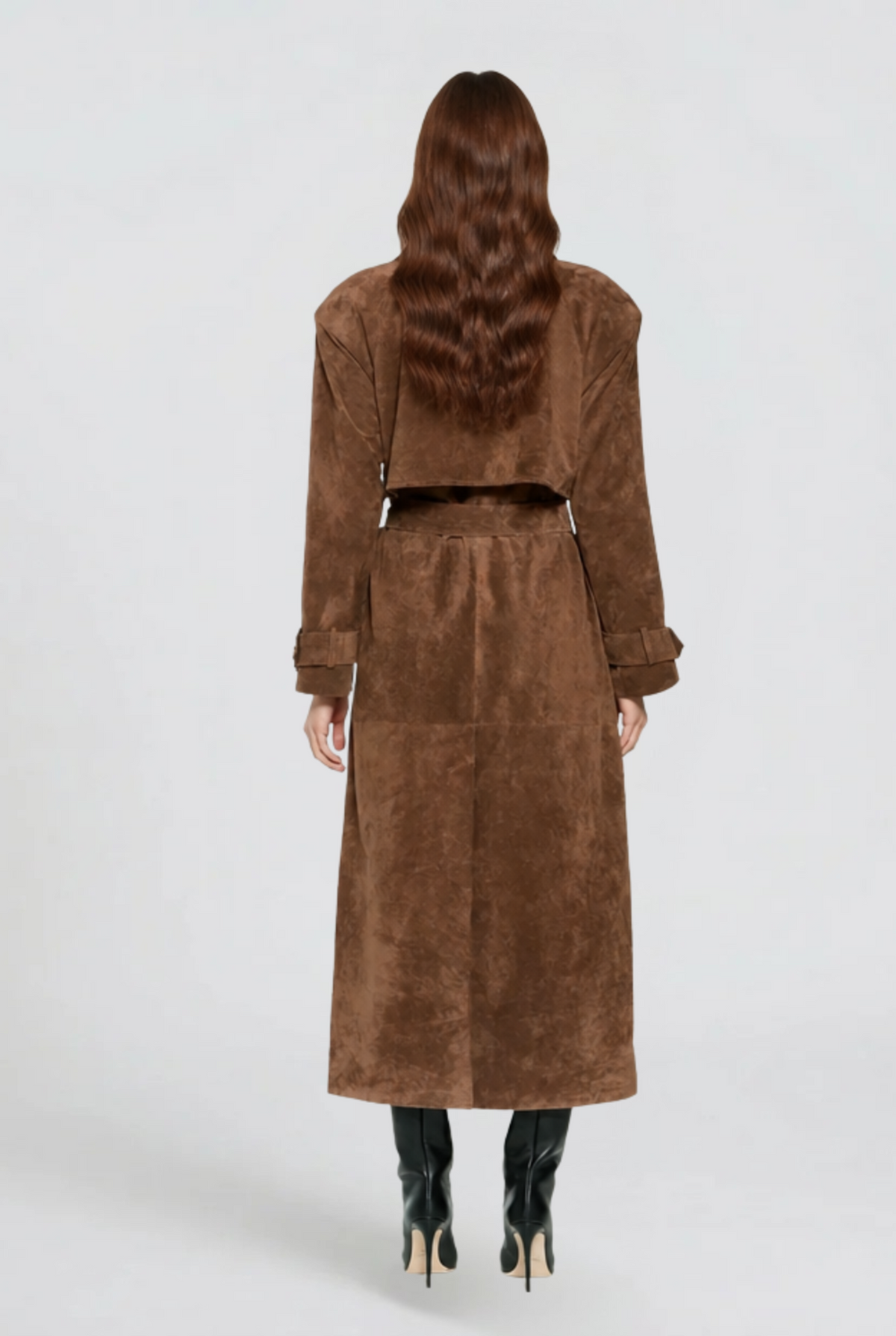 Hailey Suede Trenchcoat — product photo 4
