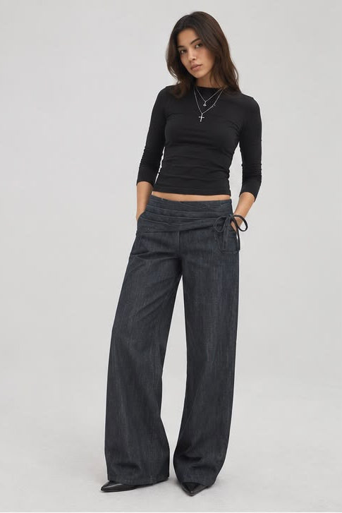 Iris Waist Wide Leg Jeans — product photo 2