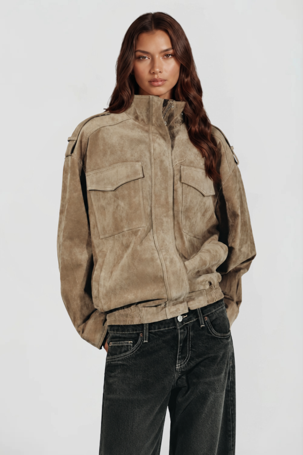 Alessa Suede Jacket — product photo 1