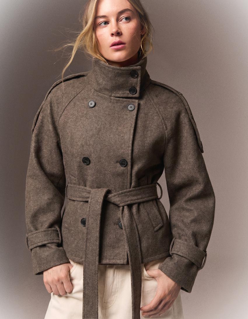 Elvéra | Funnel-Neck Trench Jacket — product photo 1