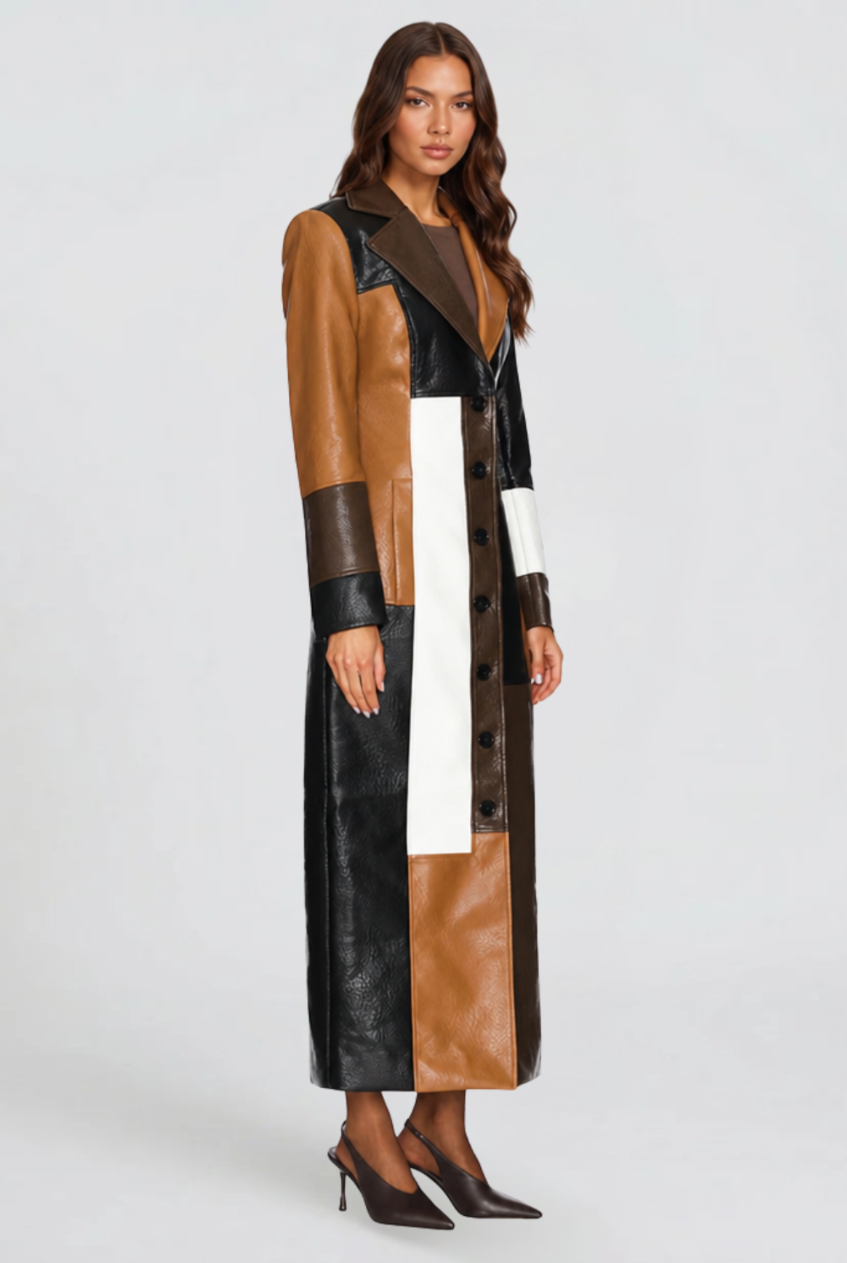Rosaline Leather Coat — product photo 3