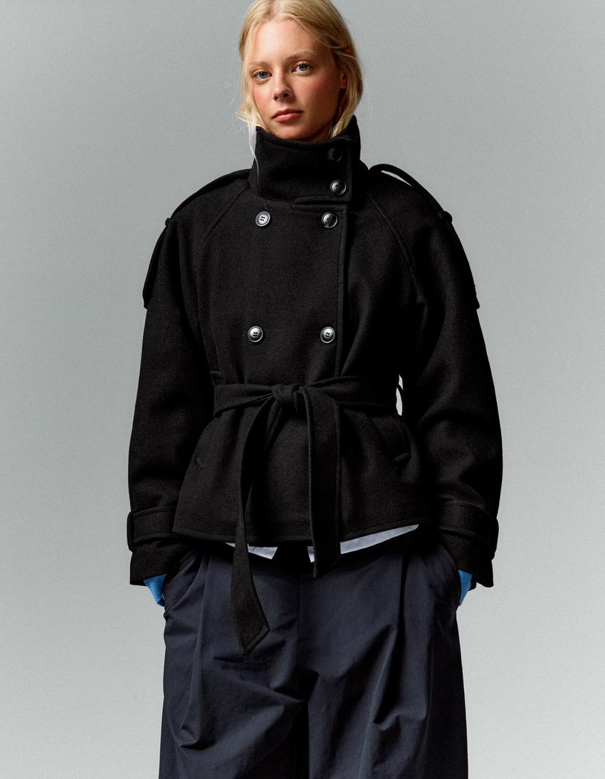 Elvéra | Funnel-Neck Trench Jacket — product photo 9