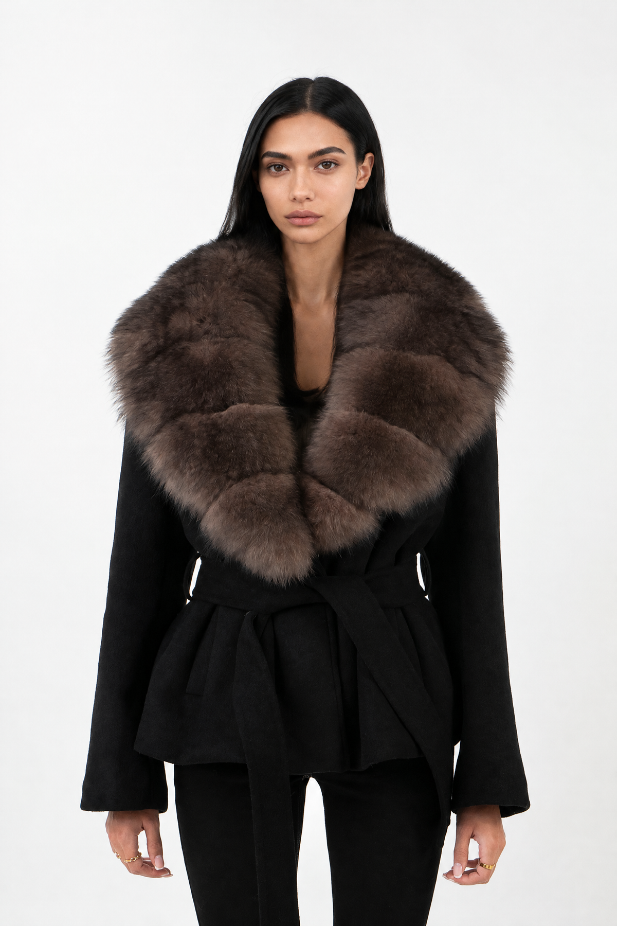 Averly Fur Coat — product photo 1
