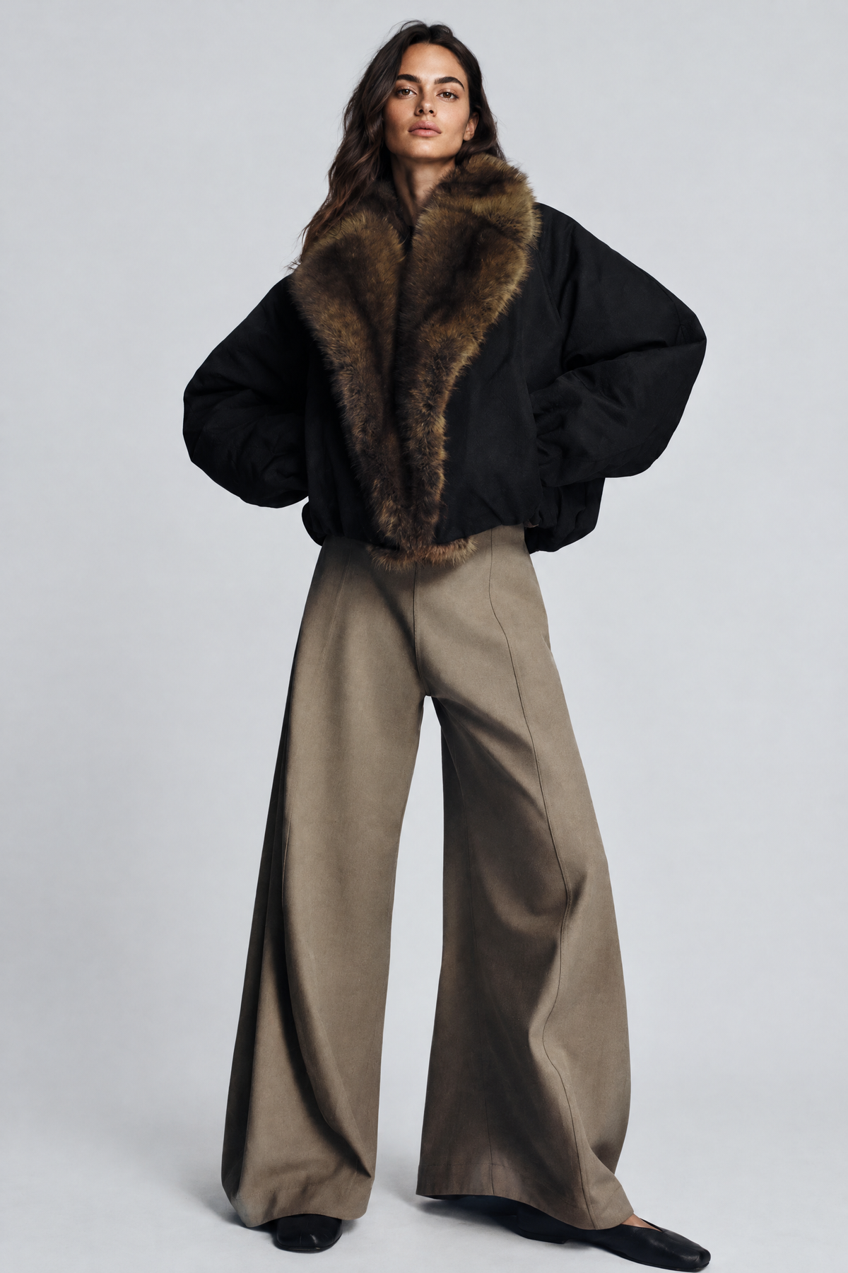 Hazelle Fur Collar Puffer Jacket — product photo 2