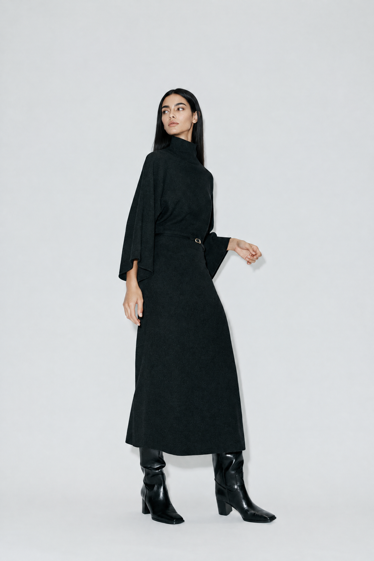 Calista Turtleneck Maxi Dress — product photo 3