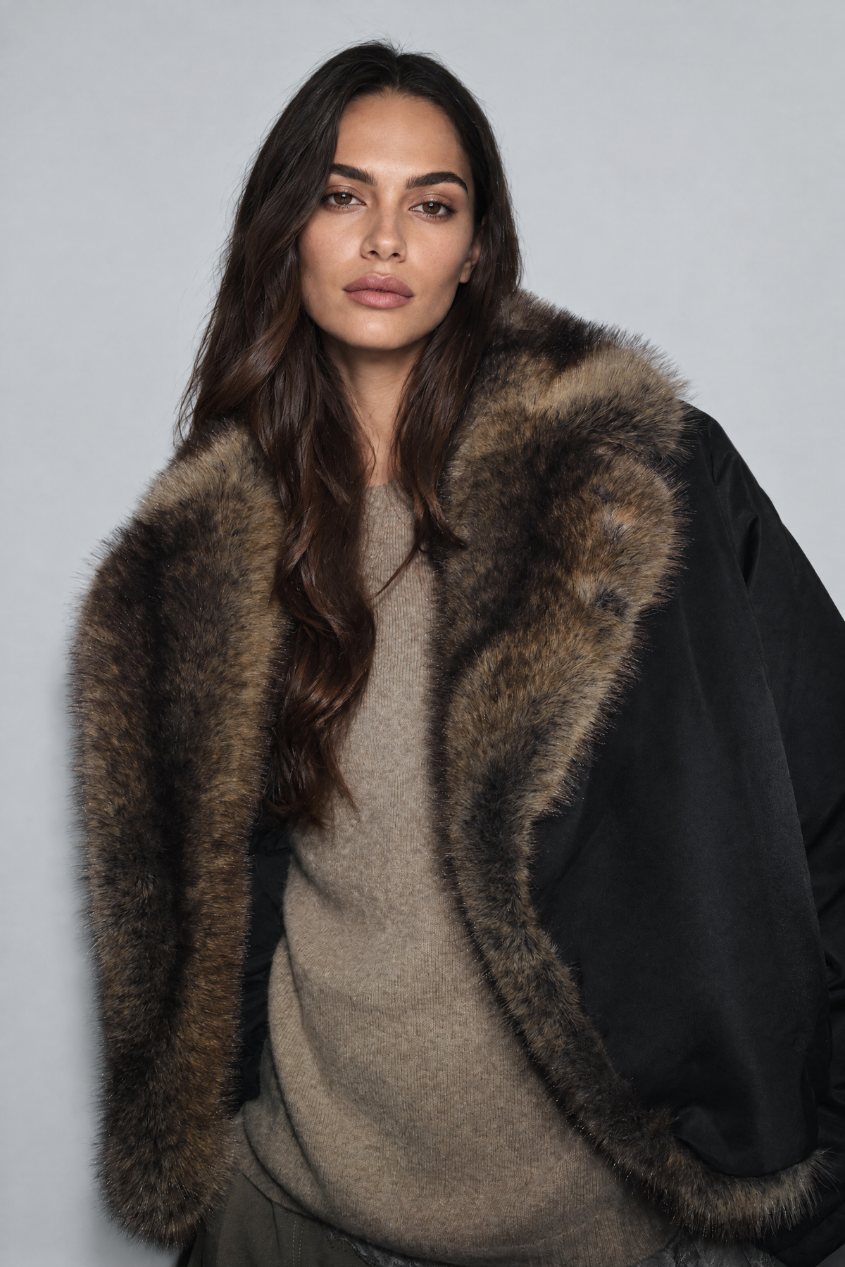 Hazelle Fur Collar Puffer Jacket — product photo 4