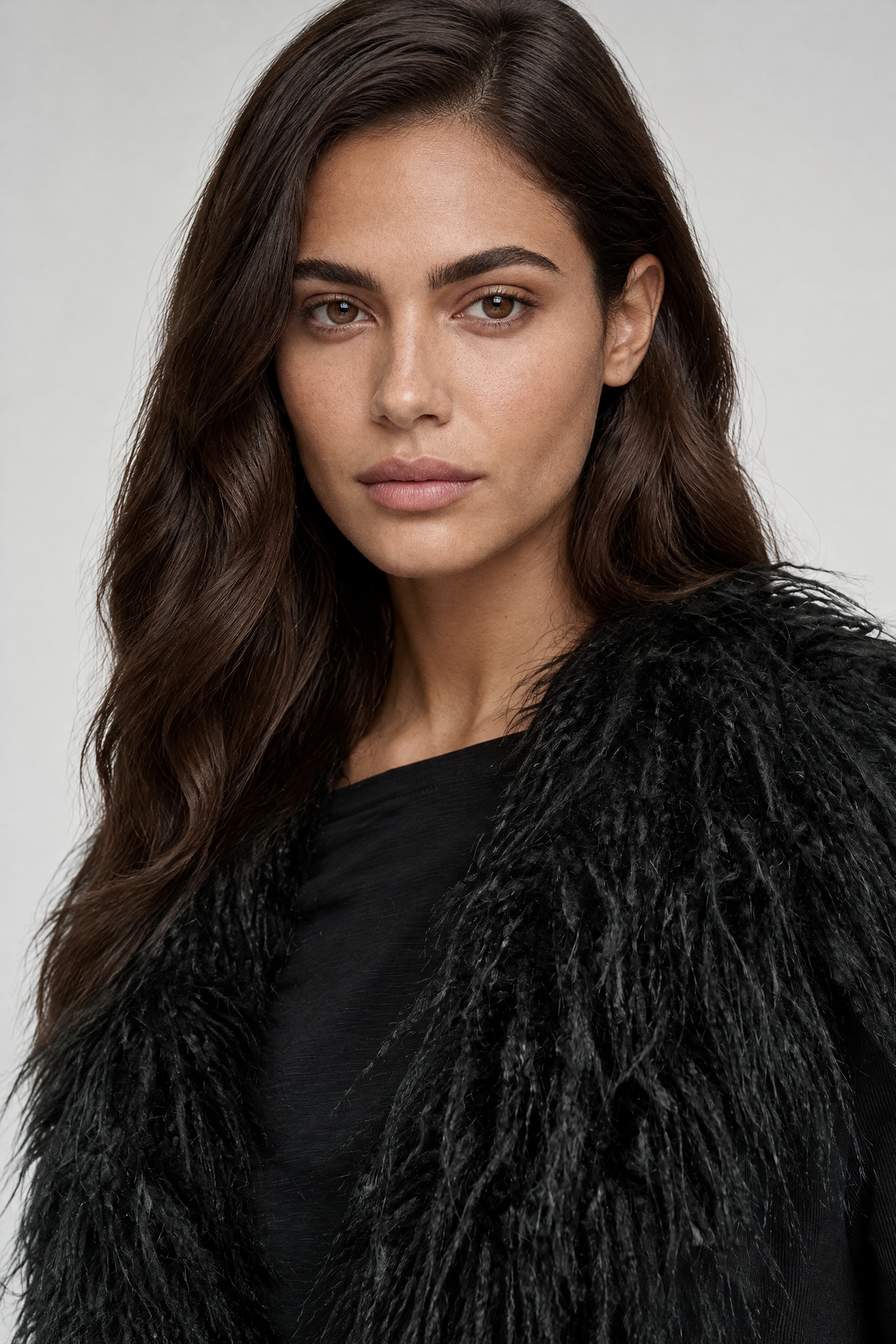 Lisette Faux Fur Trim Coat — product photo 6