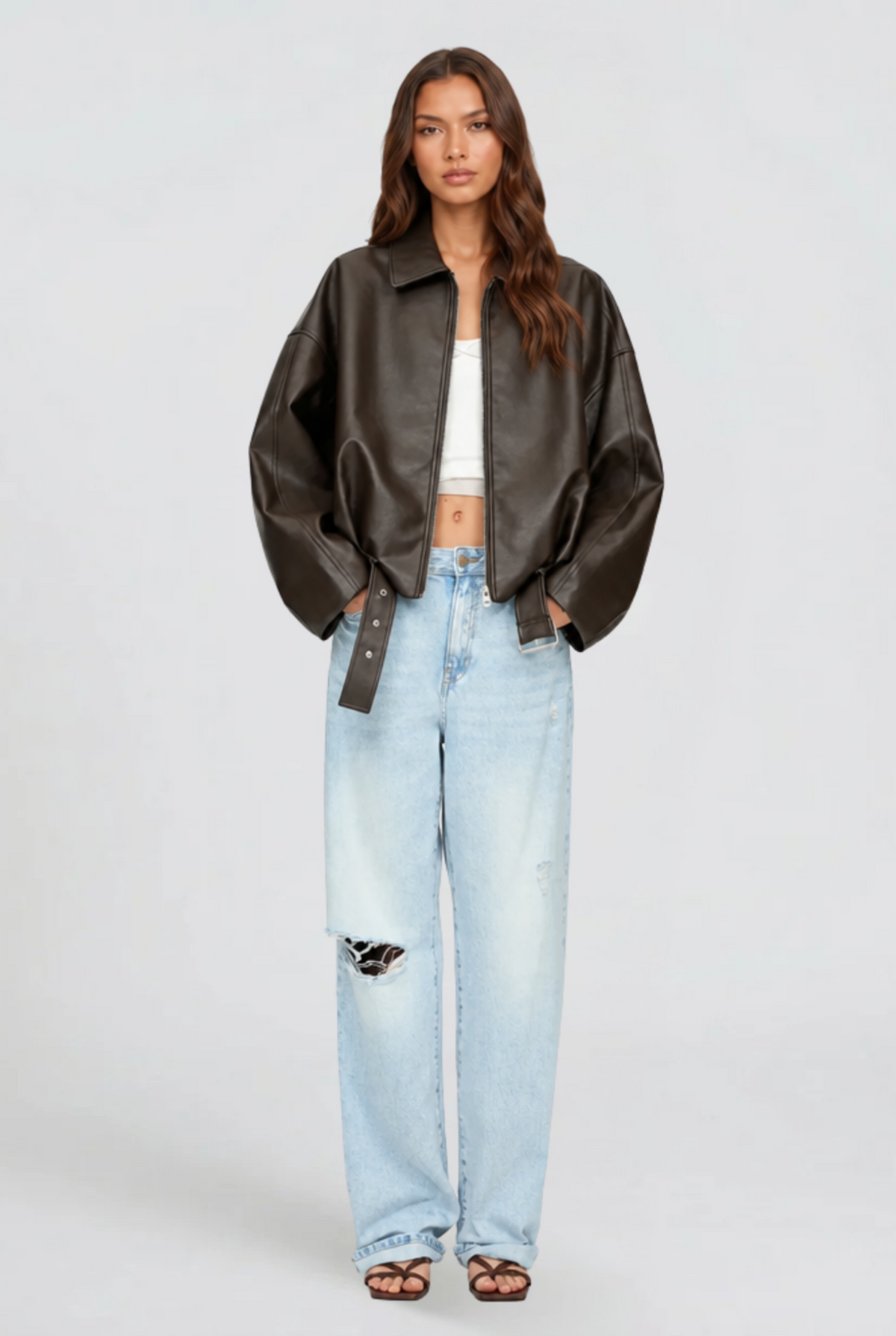 Sophia Leather Jacket — product photo 2