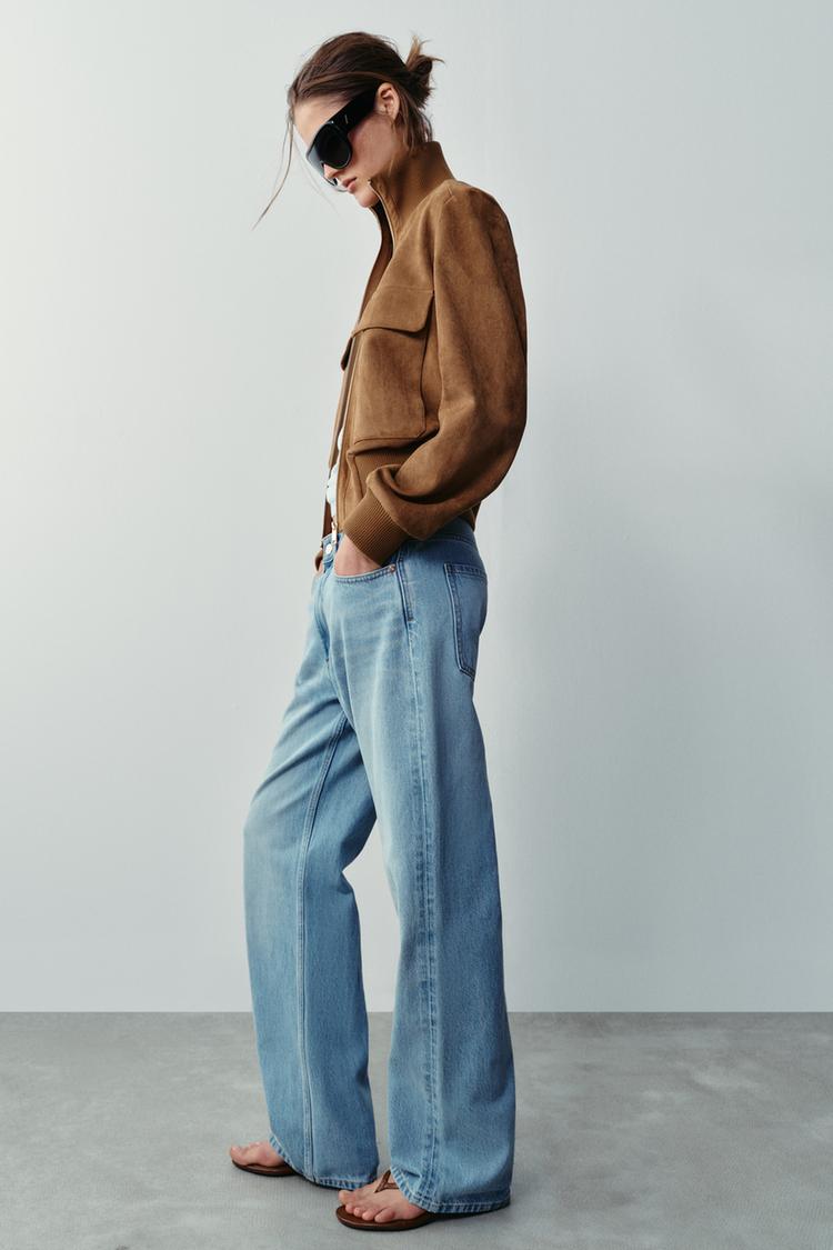 Mae Suede Bomber Jacket