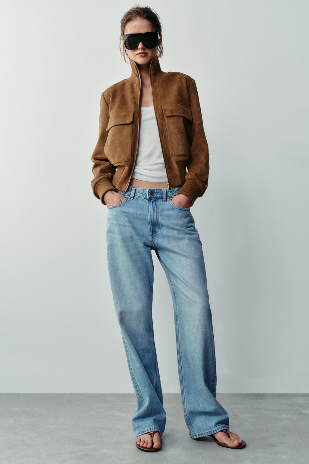 Mae Suede Bomber Jacket