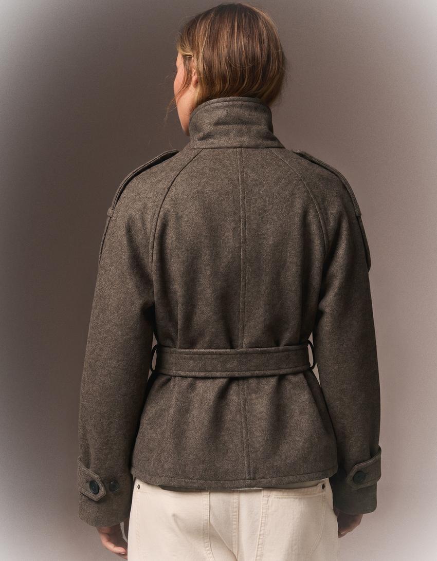Elvéra | Funnel-Neck Trench Jacket — product photo 2