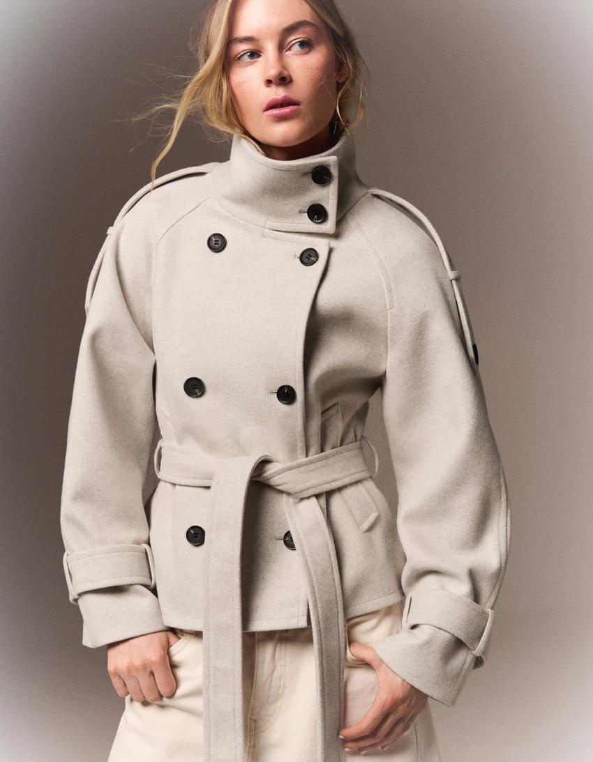 Elvéra | Funnel-Neck Trench Jacket — product photo 5
