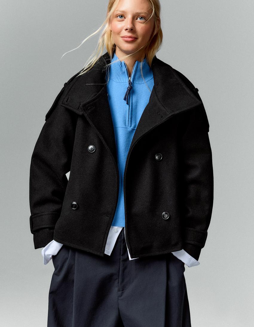Elvéra | Funnel-Neck Trench Jacket — product photo 12