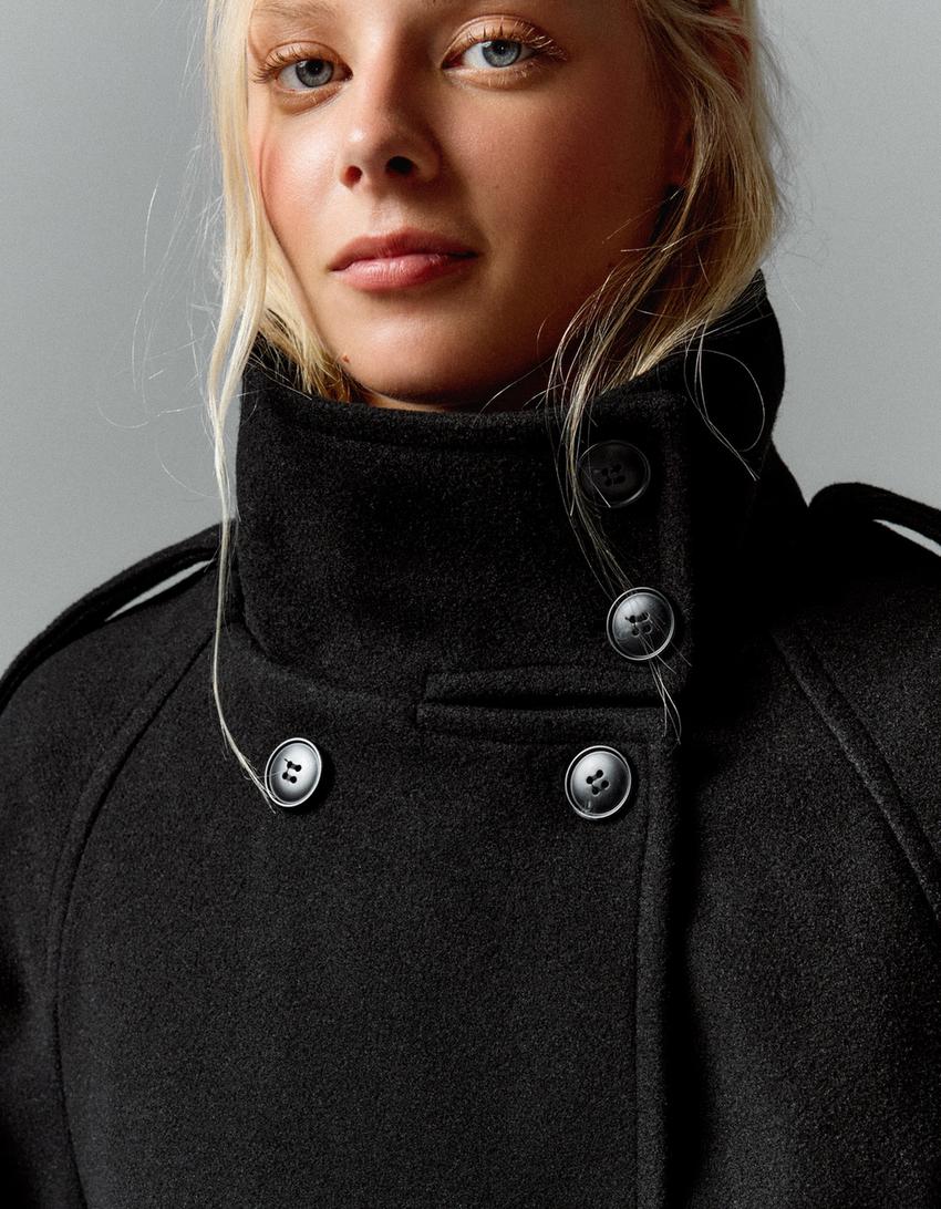 Elvéra | Funnel-Neck Trench Jacket — product photo 13