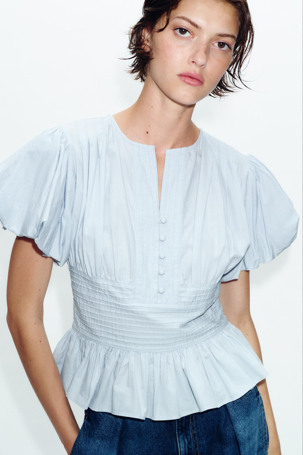 Aloura | Pintuck Blouse — product photo 2