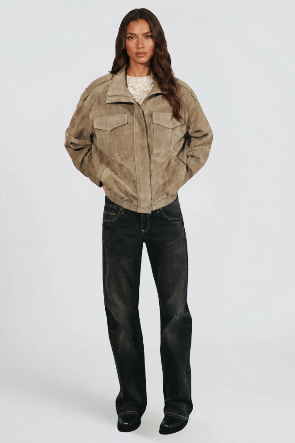 Alessa Suede Jacket — product photo 4
