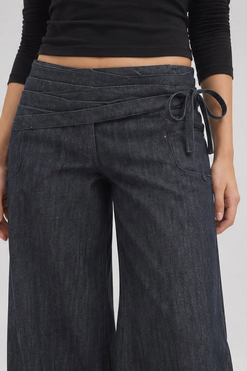 Iris Waist Wide Leg Jeans — product photo 1