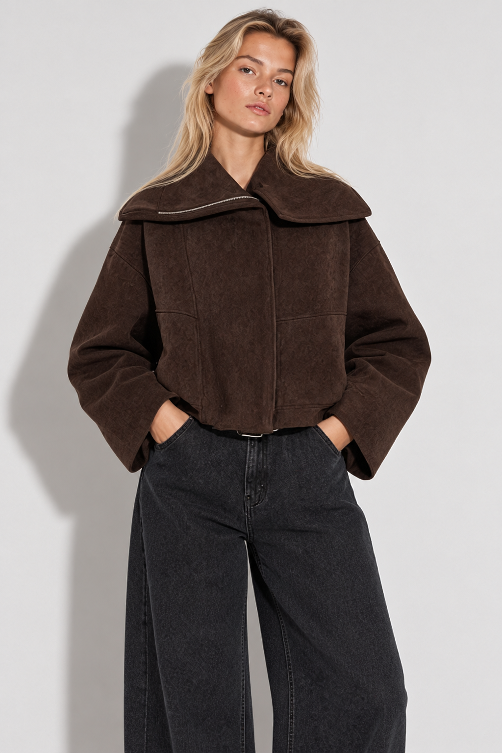 Serafina Oversized Collar Jacket — product photo 3