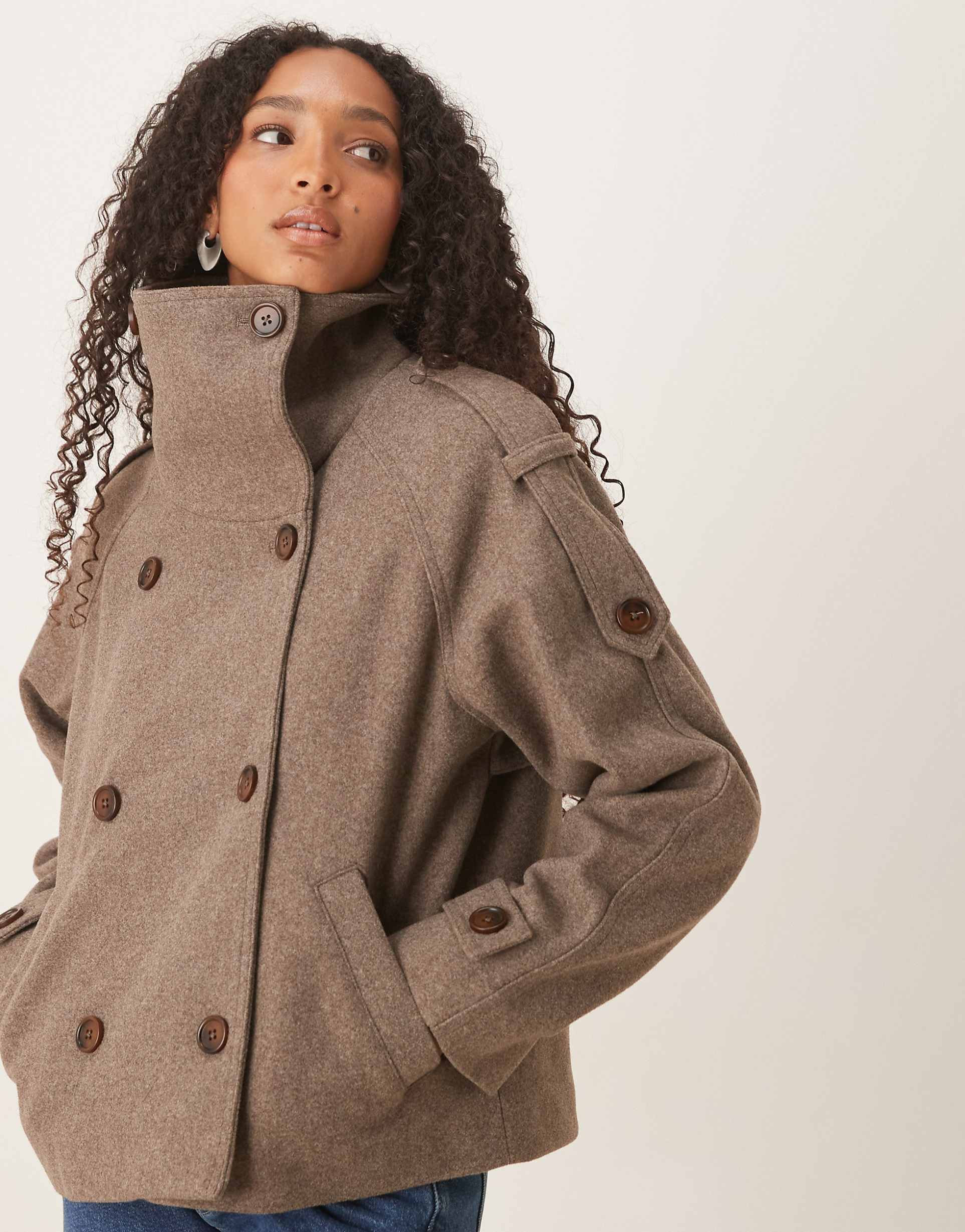 Avélie Funnel-Neck Coat — product photo 1