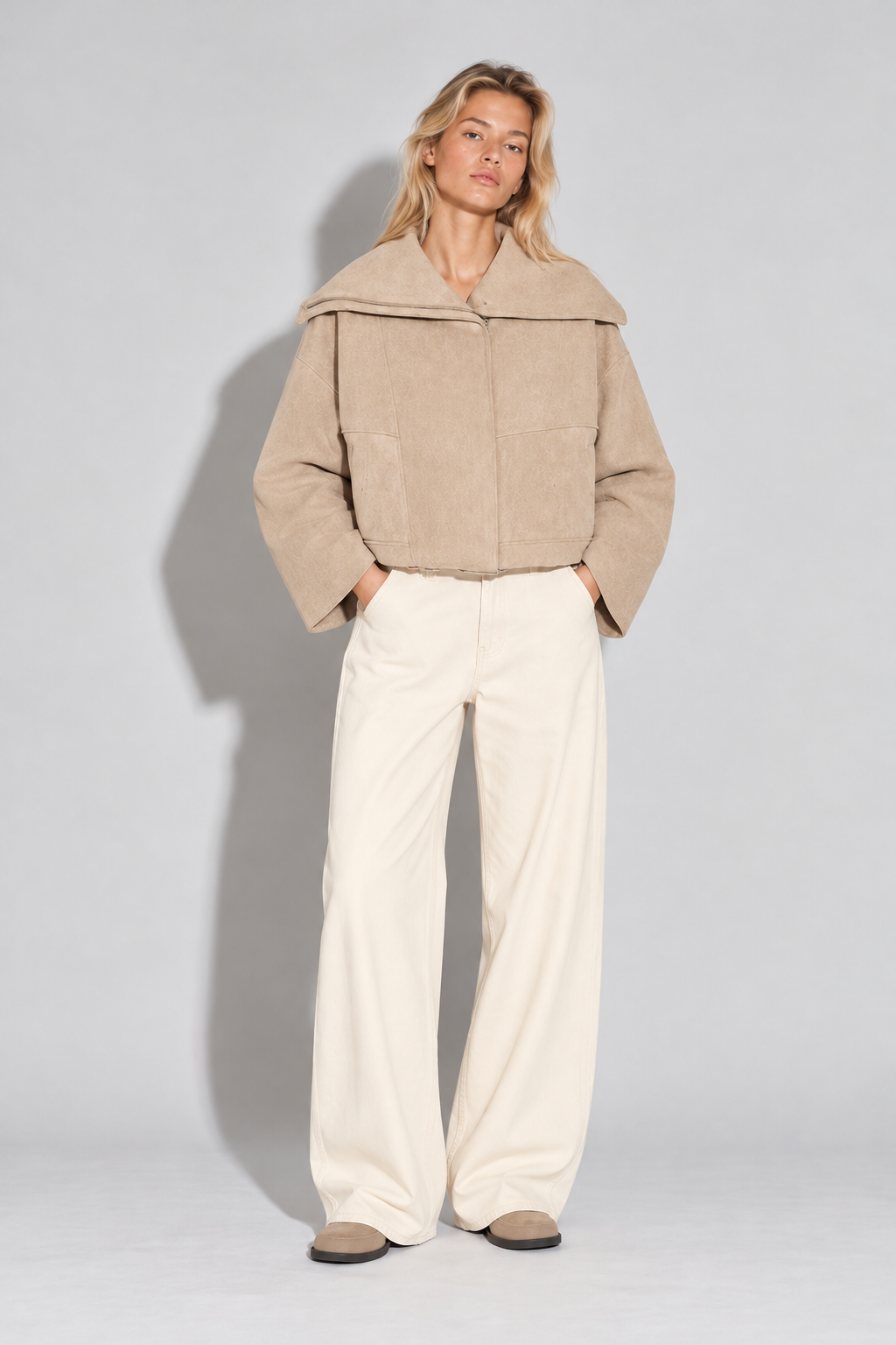Serafina Oversized Collar Jacket — product photo 1