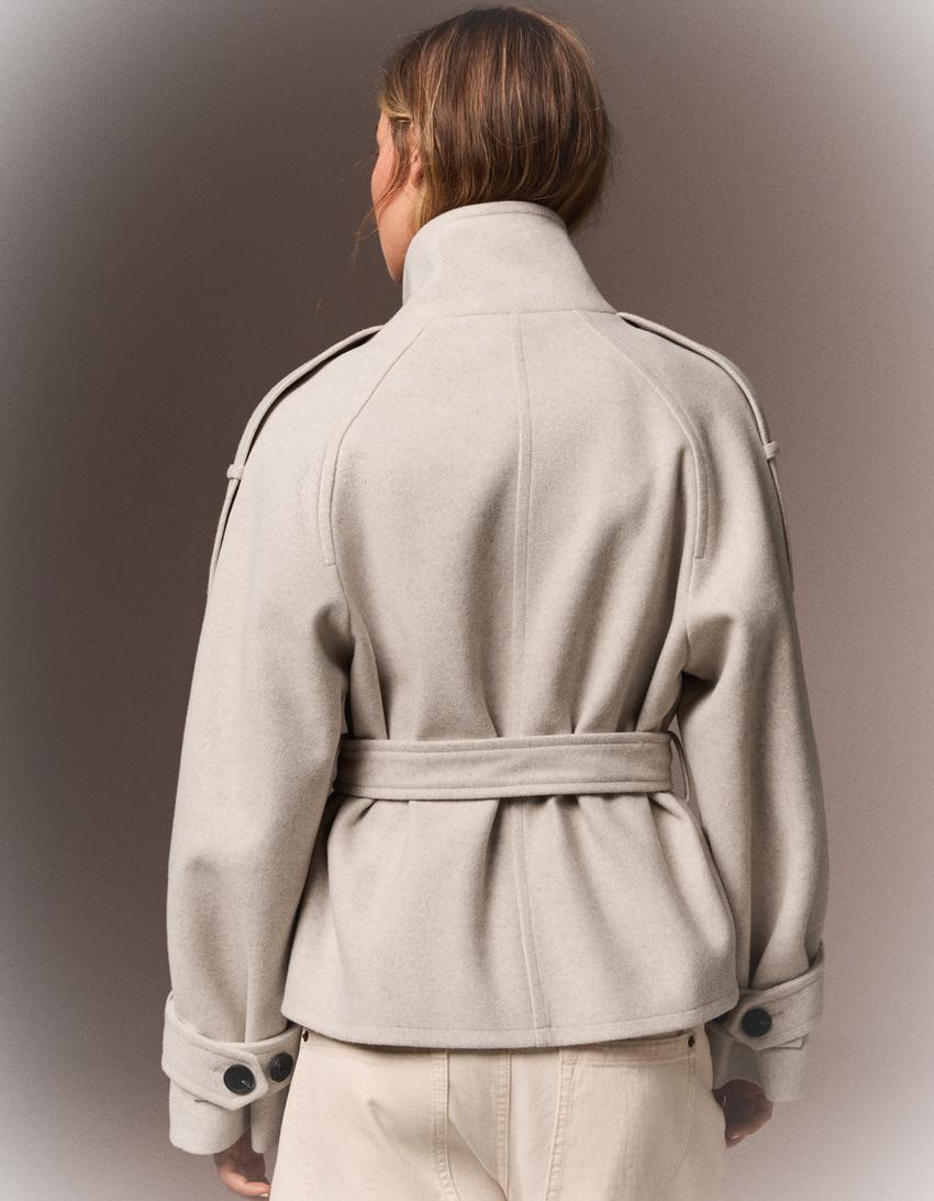 Elvéra | Funnel-Neck Trench Jacket — product photo 6