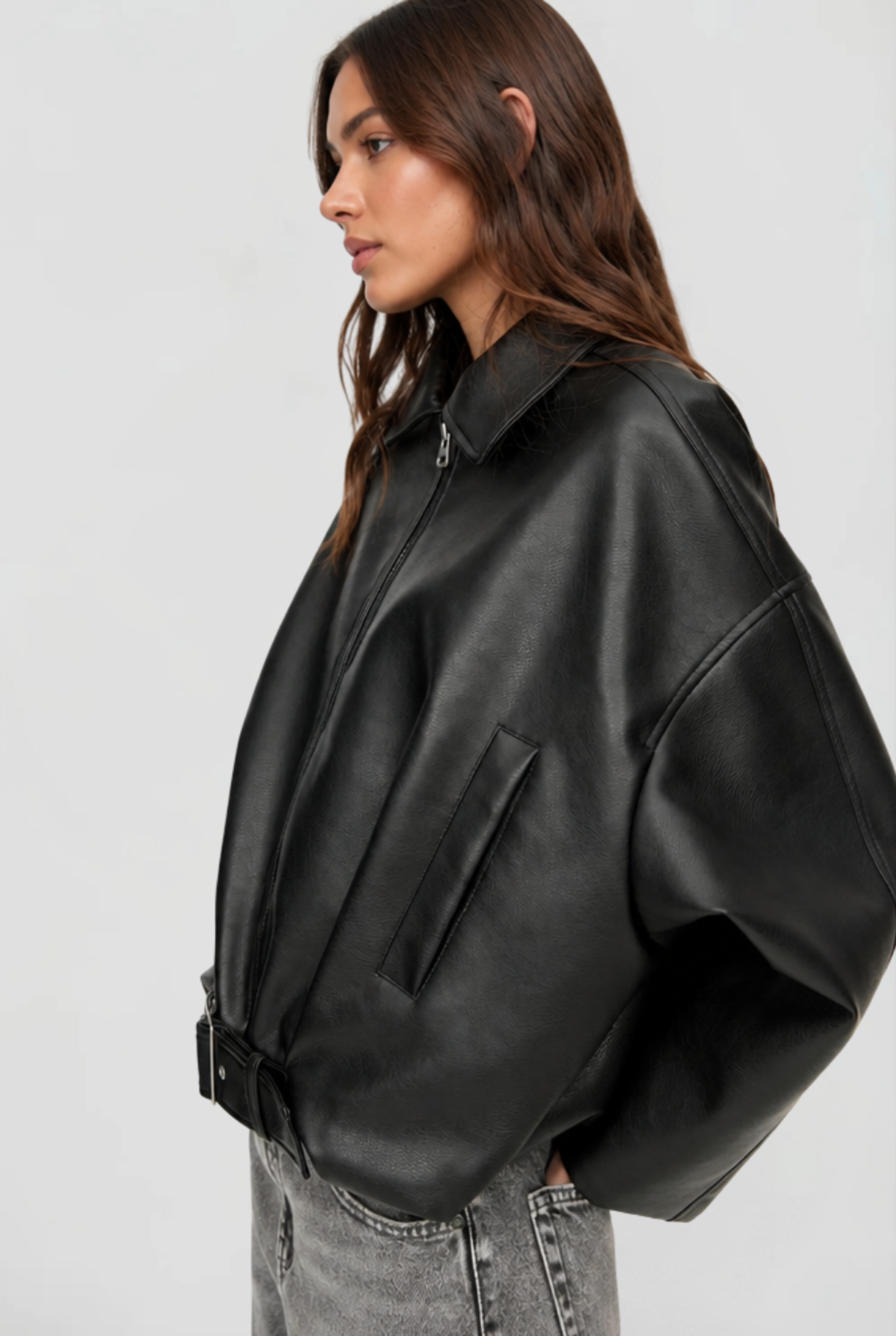 Sophia Leather Jacket — product photo 7