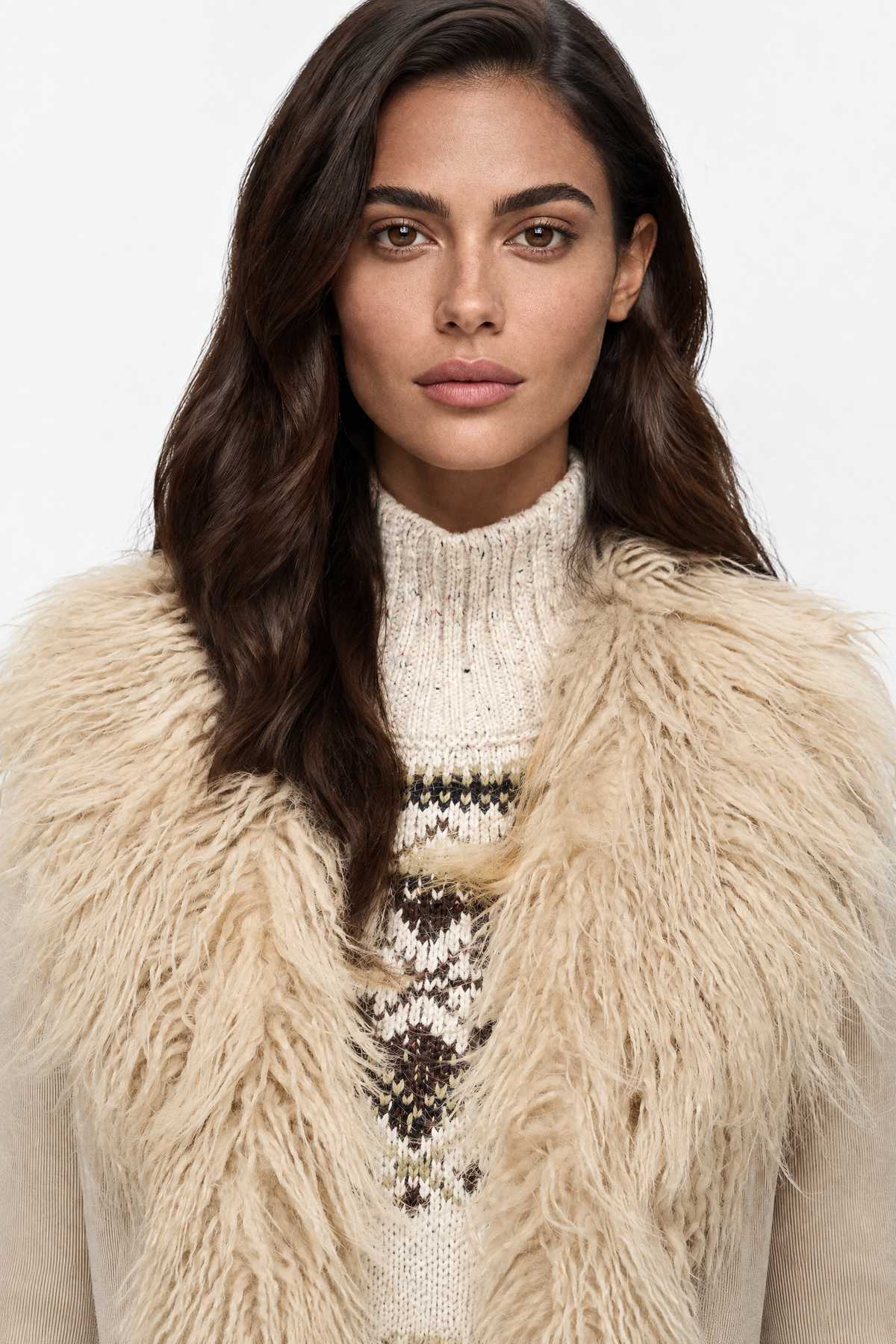 Lisette Faux Fur Trim Coat — product photo 10