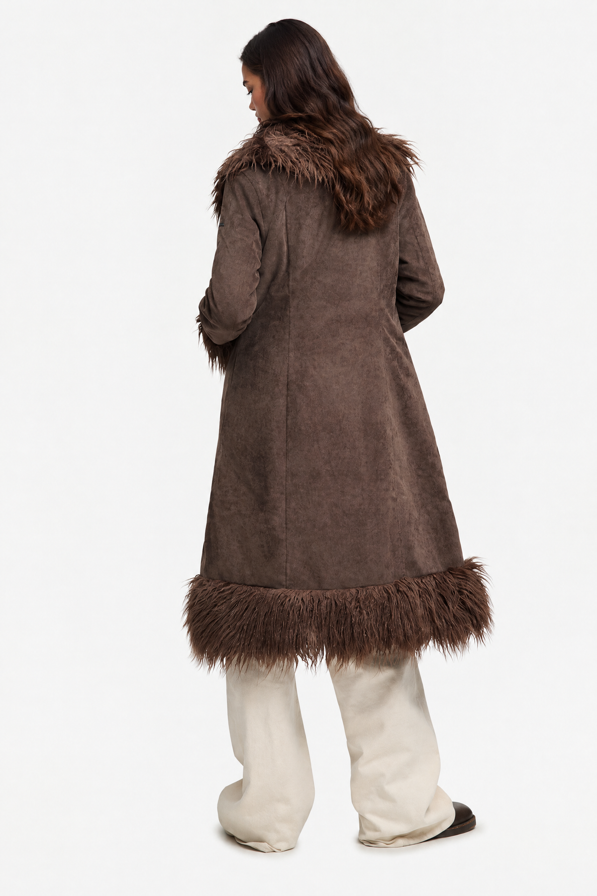 Lisette Faux Fur Trim Coat — product photo 14