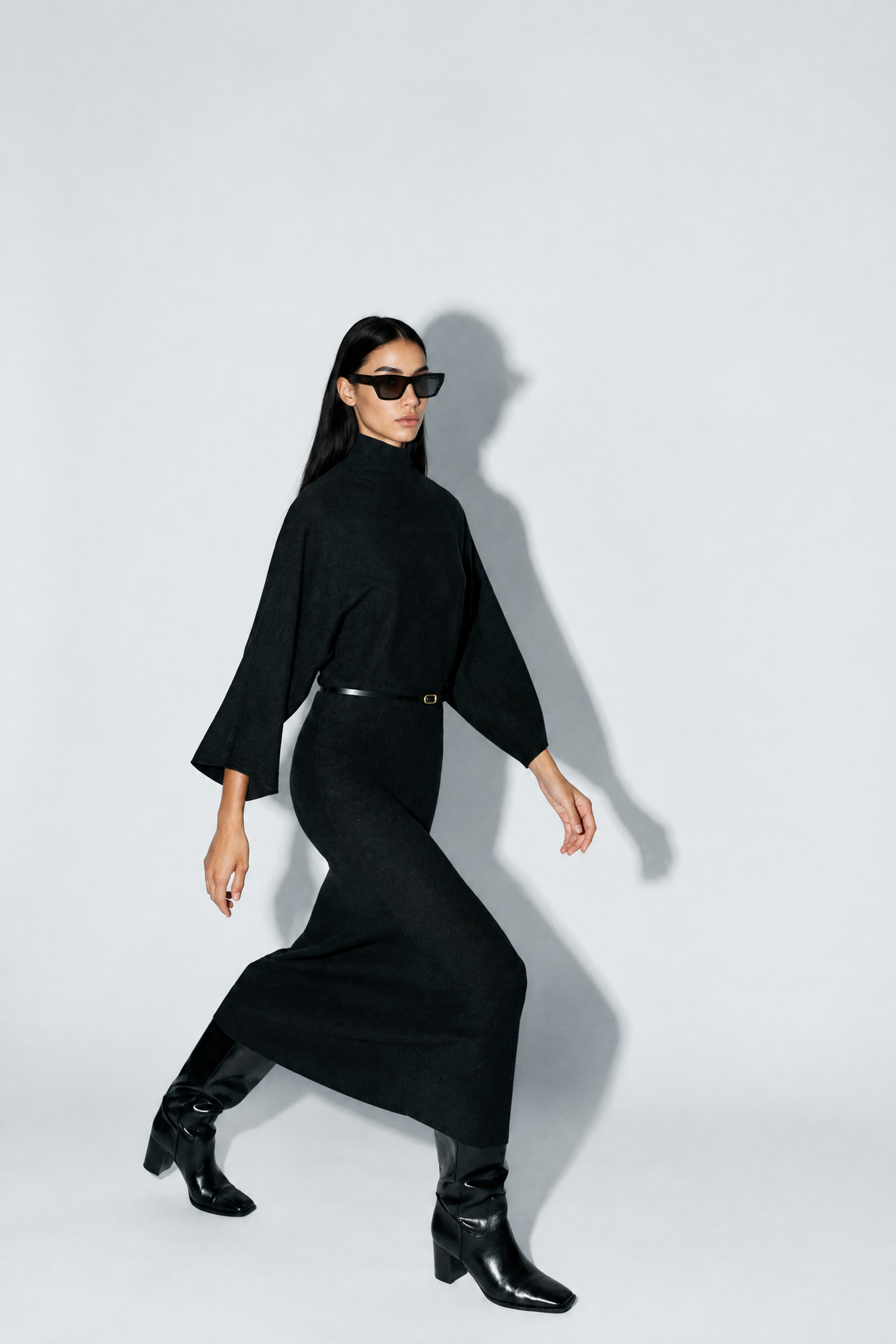 Calista Turtleneck Maxi Dress — product photo 2