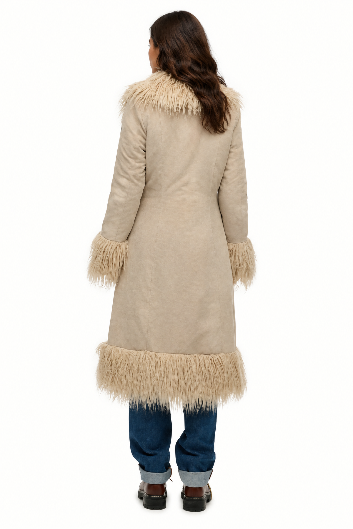 Lisette Faux Fur Trim Coat — product photo 7
