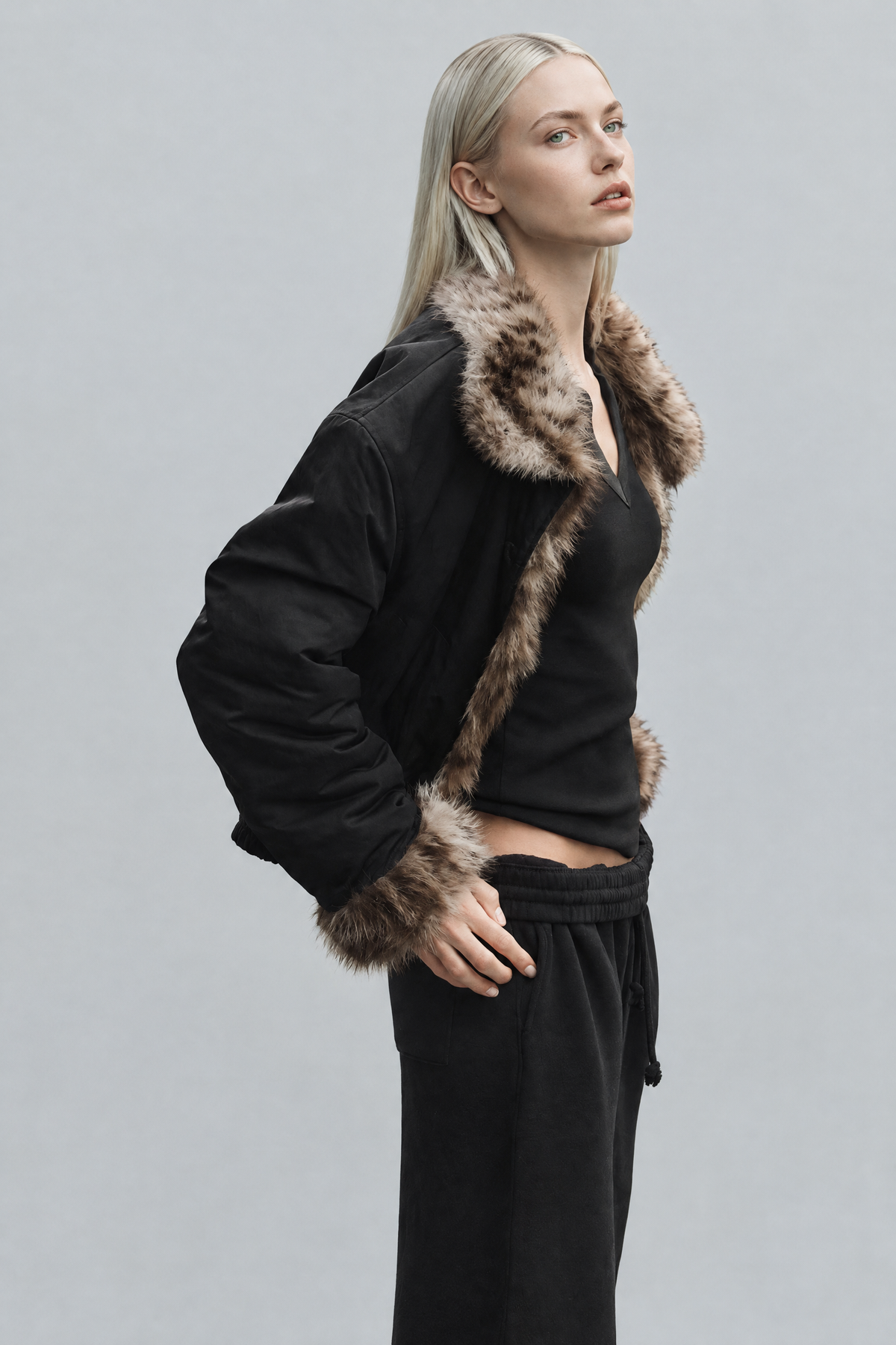 Amelie Leopard Fur Jacket — product photo 8